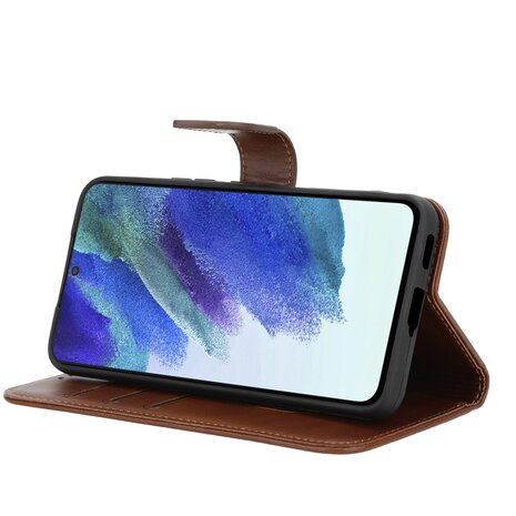 ShieldCase® ShieldCase Samsung Galaxy A15 Buchhülle (Braun)