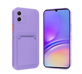 ShieldCase® Samsung Galaxy A05 Silikonhülle mit Kartenhalter (Lila)