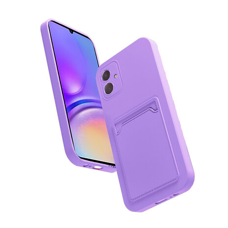 ShieldCase® ShieldCase Samsung Galaxy A05 Silikonhülle mit Kartenhalter (Lila) ShieldCase® ShieldCase Samsung Galaxy A05 Silikonhülle mit Kartenhalter (Lila)