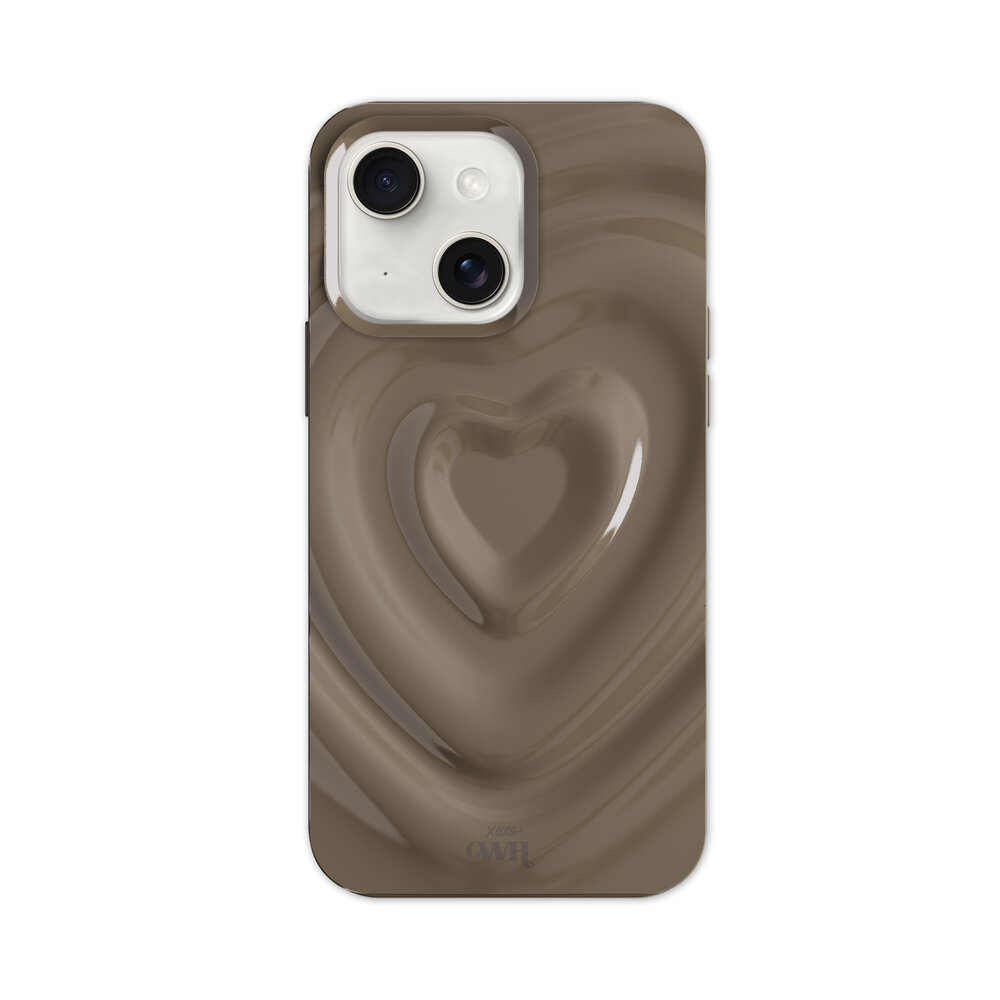 xoxo Wildhearts xoxo Wildhearts Biggest Love Brown - iPhone 15 Plus Hülle
