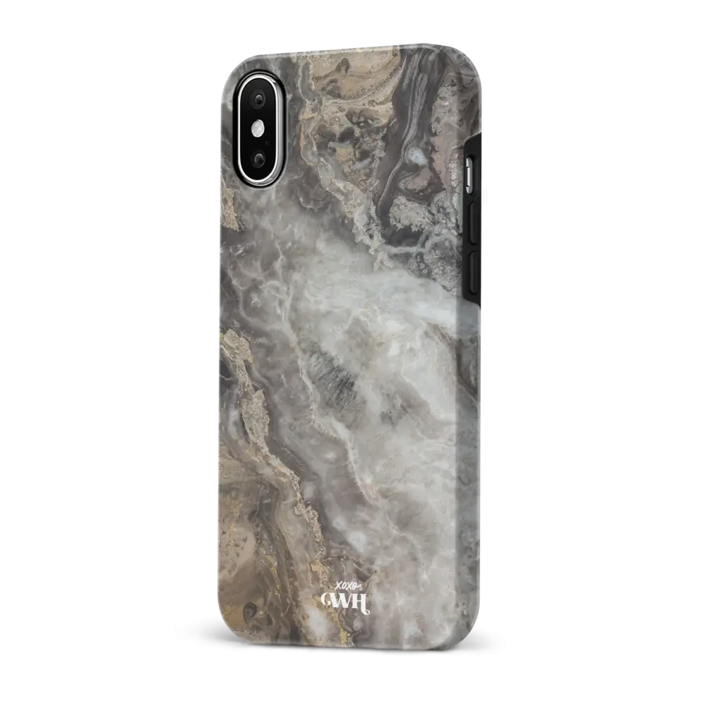 xoxo Wildhearts xoxo Wildhearts Marble Grey River - iPhone X/XS Hülle xoxo Wildhearts xoxo Wildhearts Marble Grey River - iPhone X/XS Hülle