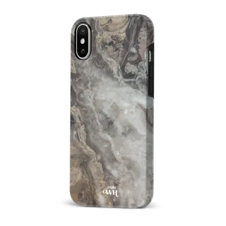 xoxo Wildhearts xoxo Wildhearts Marble Grey River - iPhone X/XS Hülle xoxo Wildhearts xoxo Wildhearts Marble Grey River - iPhone X/XS Hülle