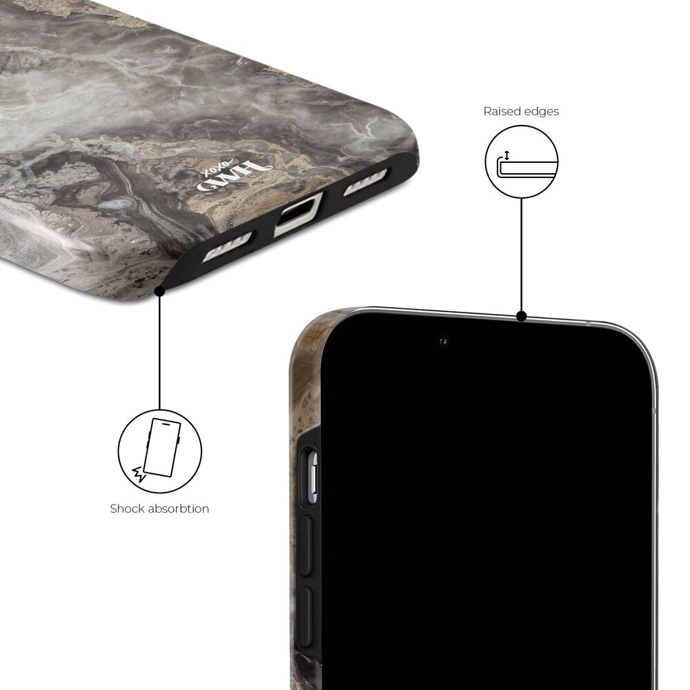 xoxo Wildhearts xoxo Wildhearts Marble Grey River - iPhone X/XS Hülle xoxo Wildhearts xoxo Wildhearts Marble Grey River - iPhone X/XS Hülle