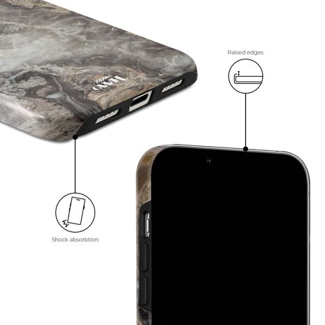 xoxo Wildhearts xoxo Wildhearts Marble Grey River - iPhone X/XS Hülle xoxo Wildhearts xoxo Wildhearts Marble Grey River - iPhone X/XS Hülle