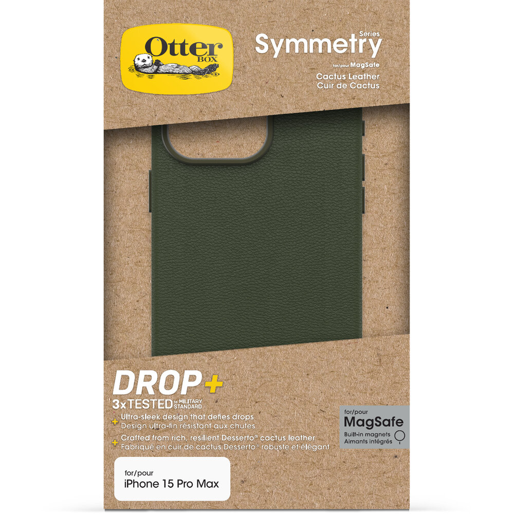 Otterbox OtterBox Symmetry iPhone 15 Pro Max Hülle Cactus Leder (Grün) Otterbox OtterBox Symmetry iPhone 15 Pro Max Hülle Cactus Leder (Grün)