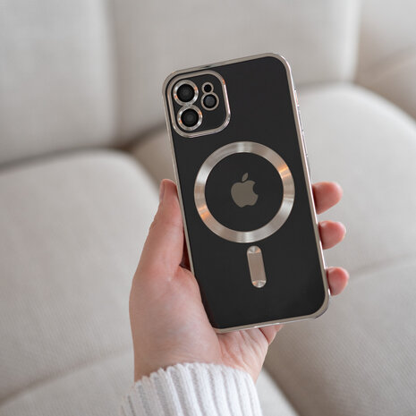 Coverzs Coverzs iPhone 12 Magsafe Hülle mit Kameraschutz (Silber) Coverzs Coverzs iPhone 12 Magsafe Hülle mit Kameraschutz (Silber)