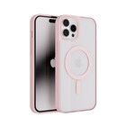 ShieldCase® ShieldCase iPhone 13 Magsafe Hülle Transparenter farbiger Rand (Rosa)