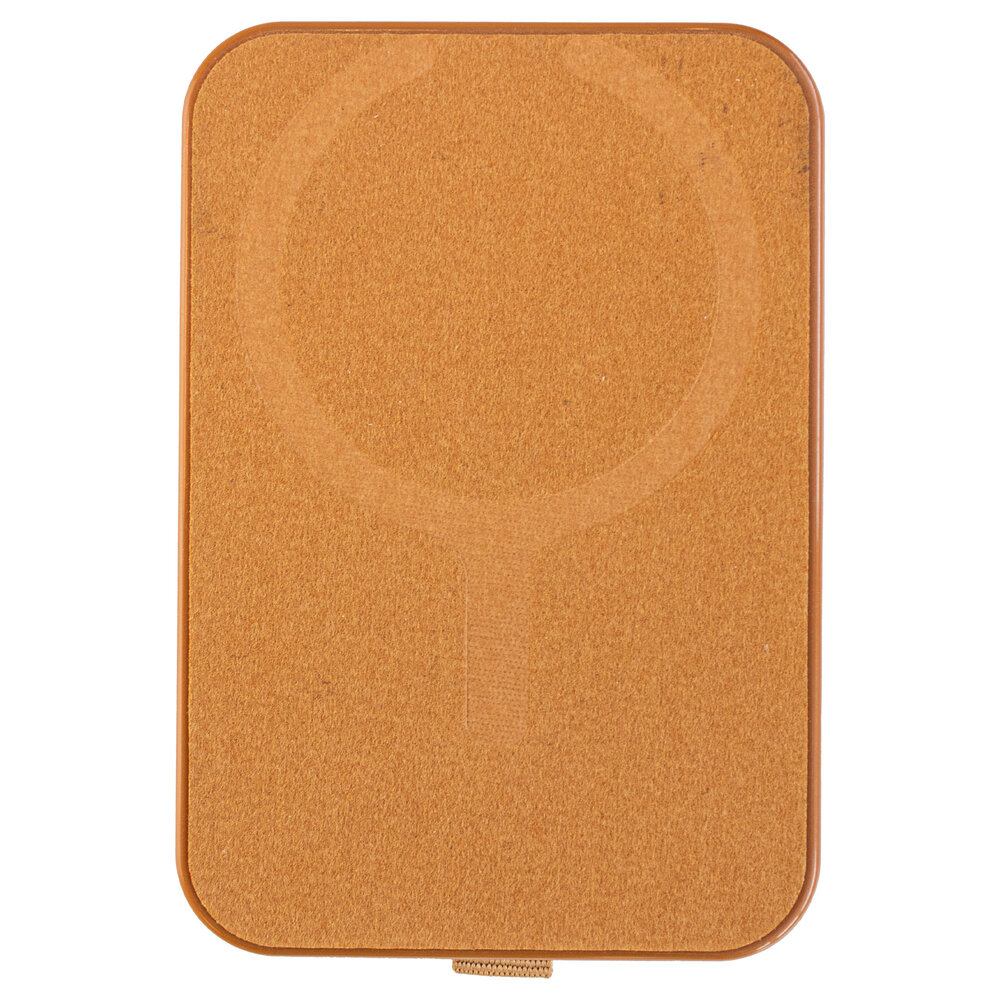 Coverzs Coverzs Luxus MagSafe Wallet mit Ständer (Braun)