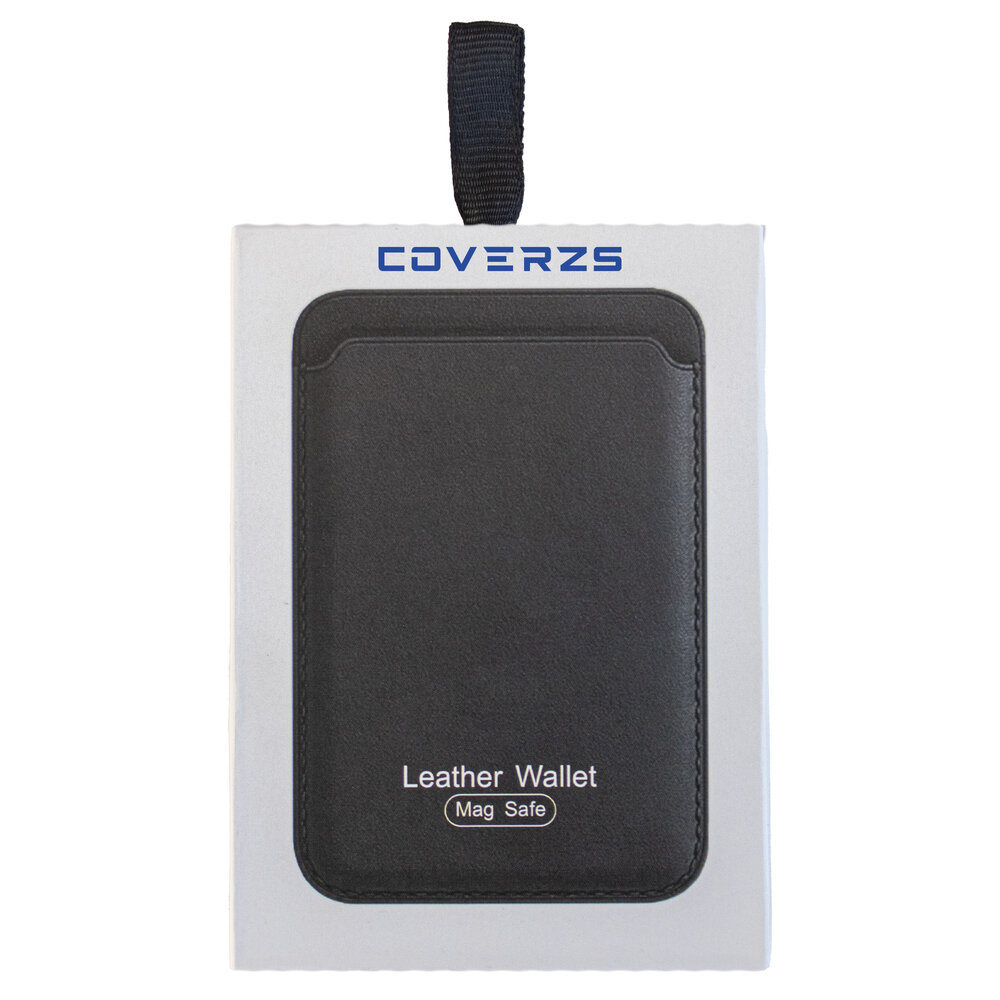 Coverzs Coverzs Luxus MagSafe Wallet mit Ständer (Schwarz)