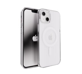 Coverzs iPhone 12 Clear Metallic Hülle mit Magsafe (Silber)