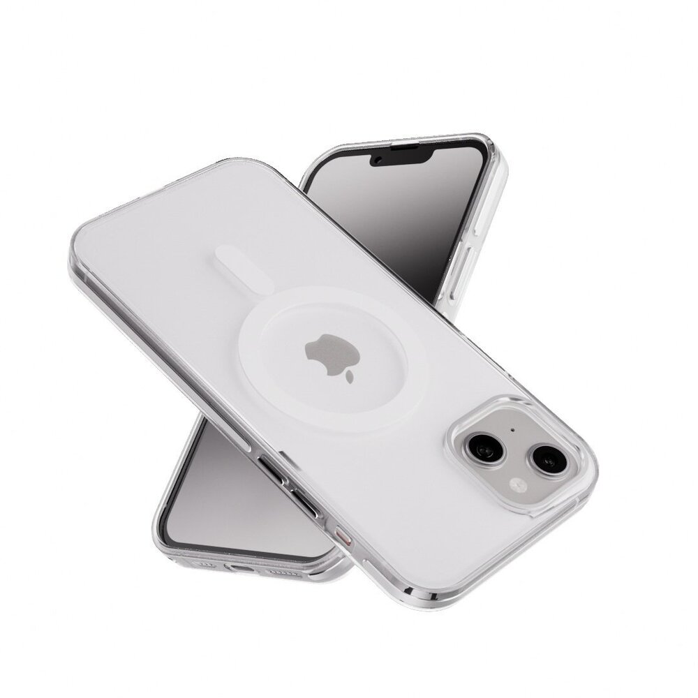 Coverzs Coverzs iPhone 12 Clear Metallic Hülle mit Magsafe (Silber) Coverzs Coverzs iPhone 12 Clear Metallic Hülle mit Magsafe (Silber)