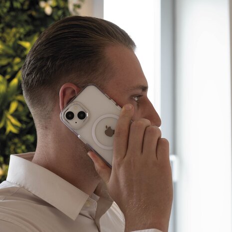 Coverzs Coverzs iPhone 12 Clear Metallic Hülle mit Magsafe (Silber) Coverzs Coverzs iPhone 12 Clear Metallic Hülle mit Magsafe (Silber)