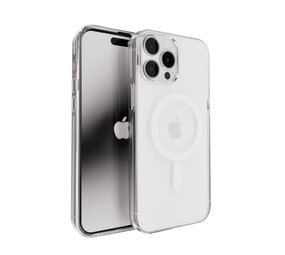 Coverzs iPhone 13 Pro Clear Metallic Hülle mit Magsafe (Silber)