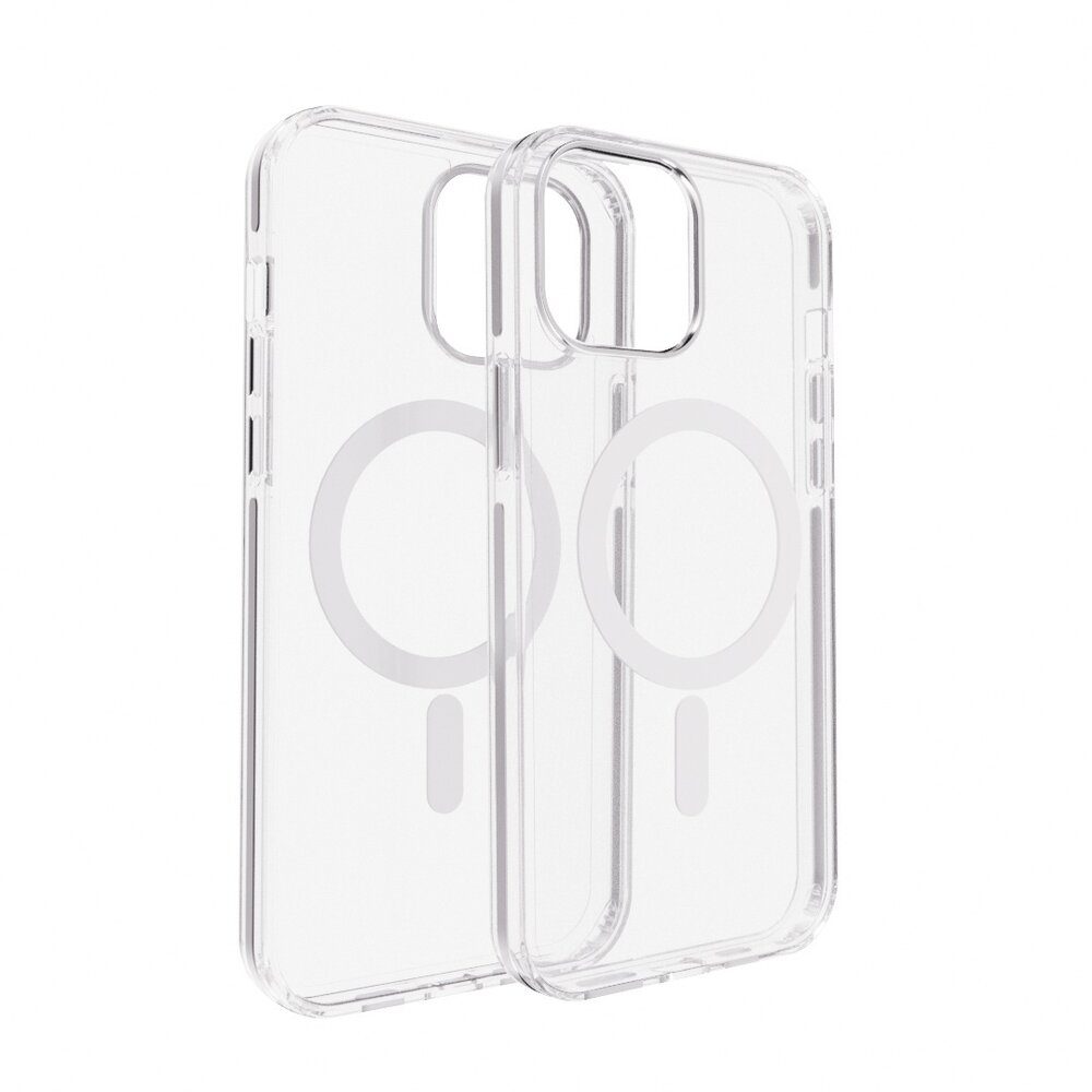 Coverzs Coverzs iPhone 15 Pro Clear Metallic Hülle mit Magsafe (Silber) Coverzs Coverzs iPhone 15 Pro Clear Metallic Hülle mit Magsafe (Silber)