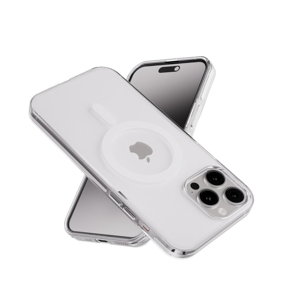 Coverzs Coverzs iPhone 15 Pro Clear Metallic Hülle mit Magsafe (Silber) Coverzs Coverzs iPhone 15 Pro Clear Metallic Hülle mit Magsafe (Silber)
