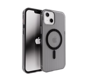 Coverzs iPhone 13 Wavy Hardcase mit Magsafe (Schwarz)