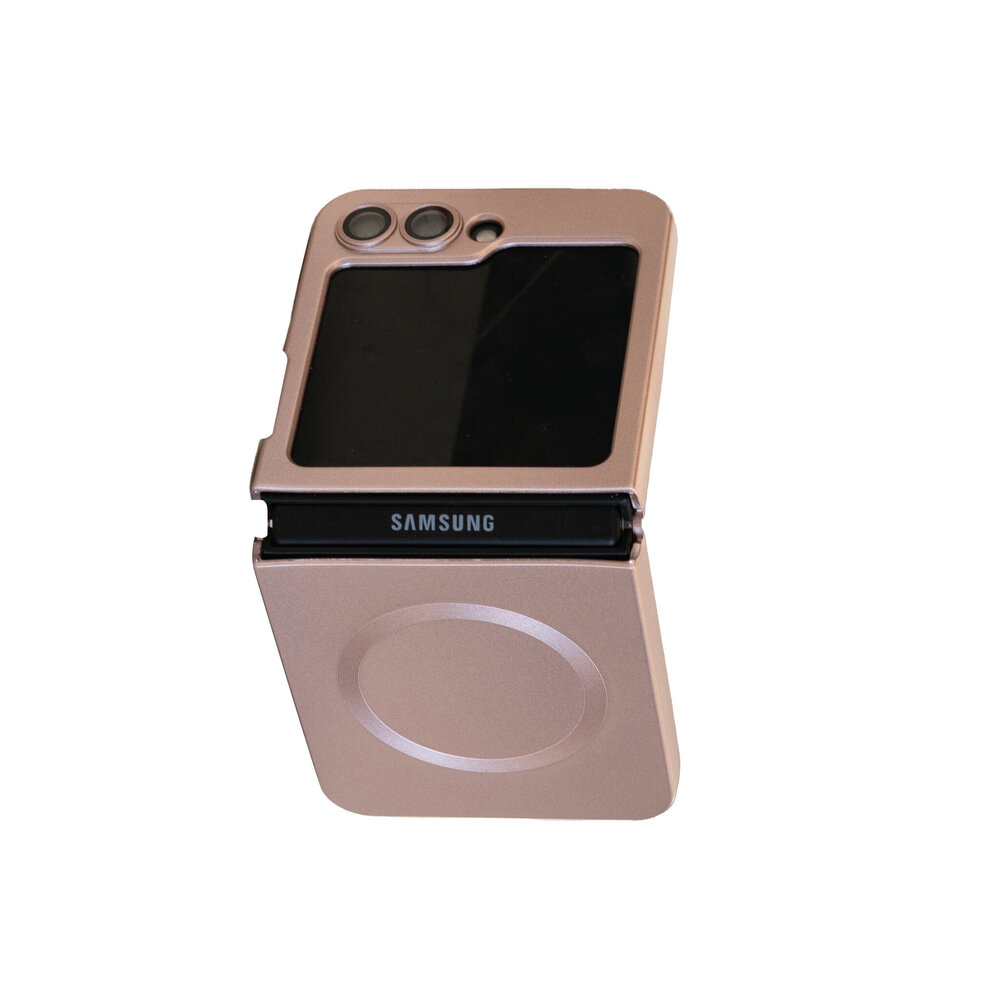 ShieldCase® ShieldCase Samsung Galaxy Z Flip 6 / Z Flip 7 FE Matte Hülle mit Kameraabdeckung (Rosa)