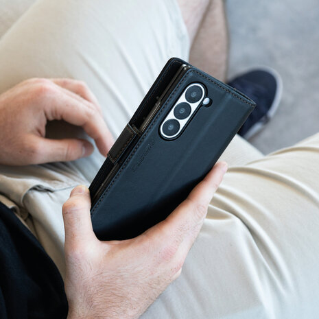 ShieldCase® ShieldCase Samsung Galaxy Z Fold 6 Buchhülle aus Leder (Schwarz) ShieldCase® ShieldCase Samsung Galaxy Z Fold 6 Buchhülle aus Leder (Schwarz)