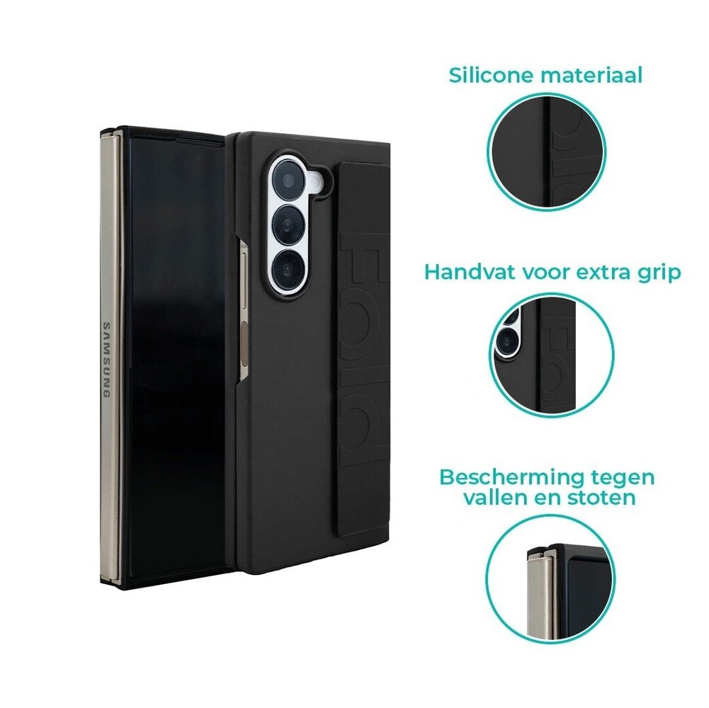 ShieldCase® ShieldCase Samsung Galaxy Z Fold 6 Silikonhülle mit Tragegriff (Schwarz) ShieldCase® ShieldCase Samsung Galaxy Z Fold 6 Silikonhülle mit Tragegriff (Schwarz)