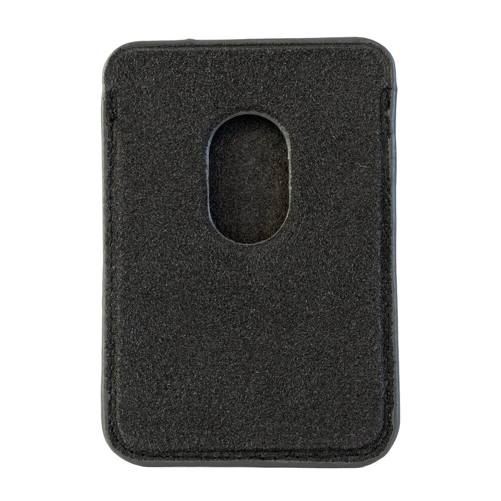 Coverzs Coverzs Alcantara MagSafe Wallet (Schwarz)