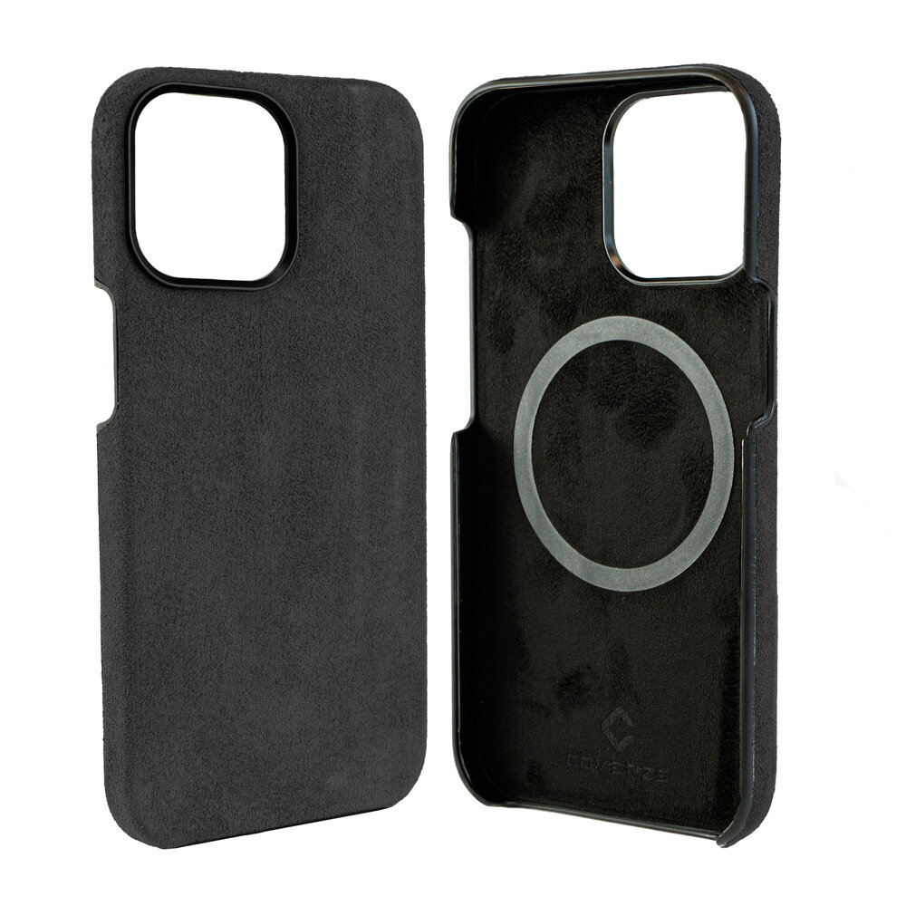 Coverzs Coverzs iPhone 15 Pro Max Alcantara MagSafe Hülle (Schwarz) Coverzs Coverzs iPhone 15 Pro Max Alcantara MagSafe Hülle (Schwarz)