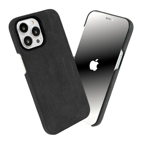 Coverzs Coverzs iPhone 14 Pro Alcantara MagSafe Hülle (Schwarz) Coverzs Coverzs iPhone 14 Pro Alcantara MagSafe Hülle (Schwarz)