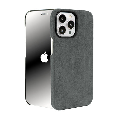 Coverzs Coverzs iPhone 13 Pro Alcantara MagSafe Hülle (Grau) Coverzs Coverzs iPhone 13 Pro Alcantara MagSafe Hülle (Grau)