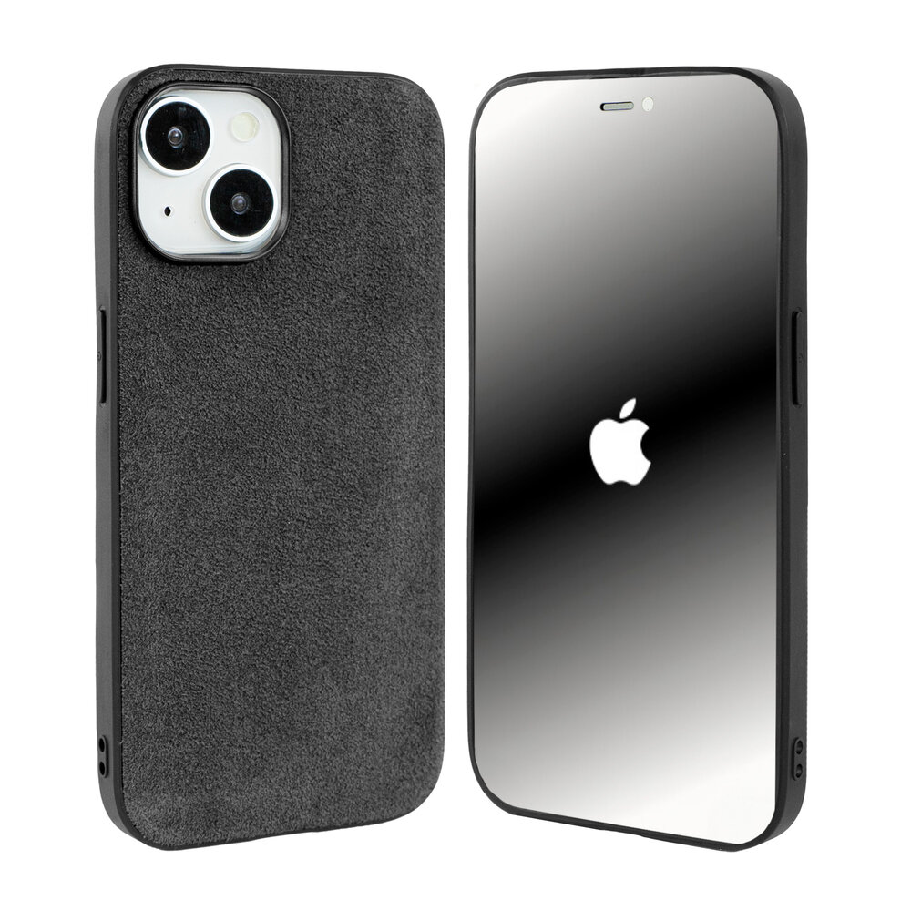 Coverzs Coverzs iPhone 15 Alcantara & TPU MagSafe Hülle (Schwarz) Coverzs Coverzs iPhone 15 Alcantara & TPU MagSafe Hülle (Schwarz)