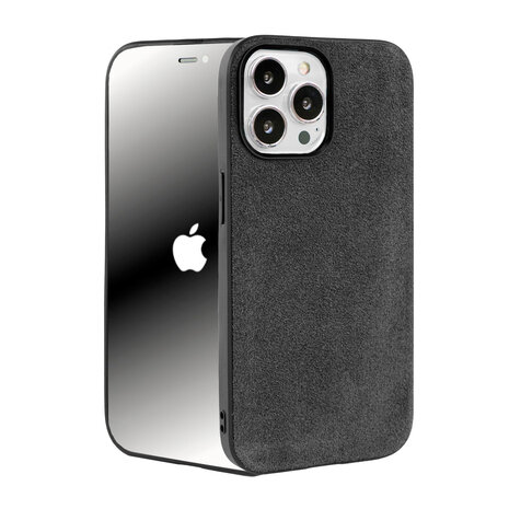 Coverzs Coverzs iPhone 15 Pro Max Alcantara & TPU MagSafe Hülle (Schwarz) Coverzs Coverzs iPhone 15 Pro Max Alcantara & TPU MagSafe Hülle (Schwarz)
