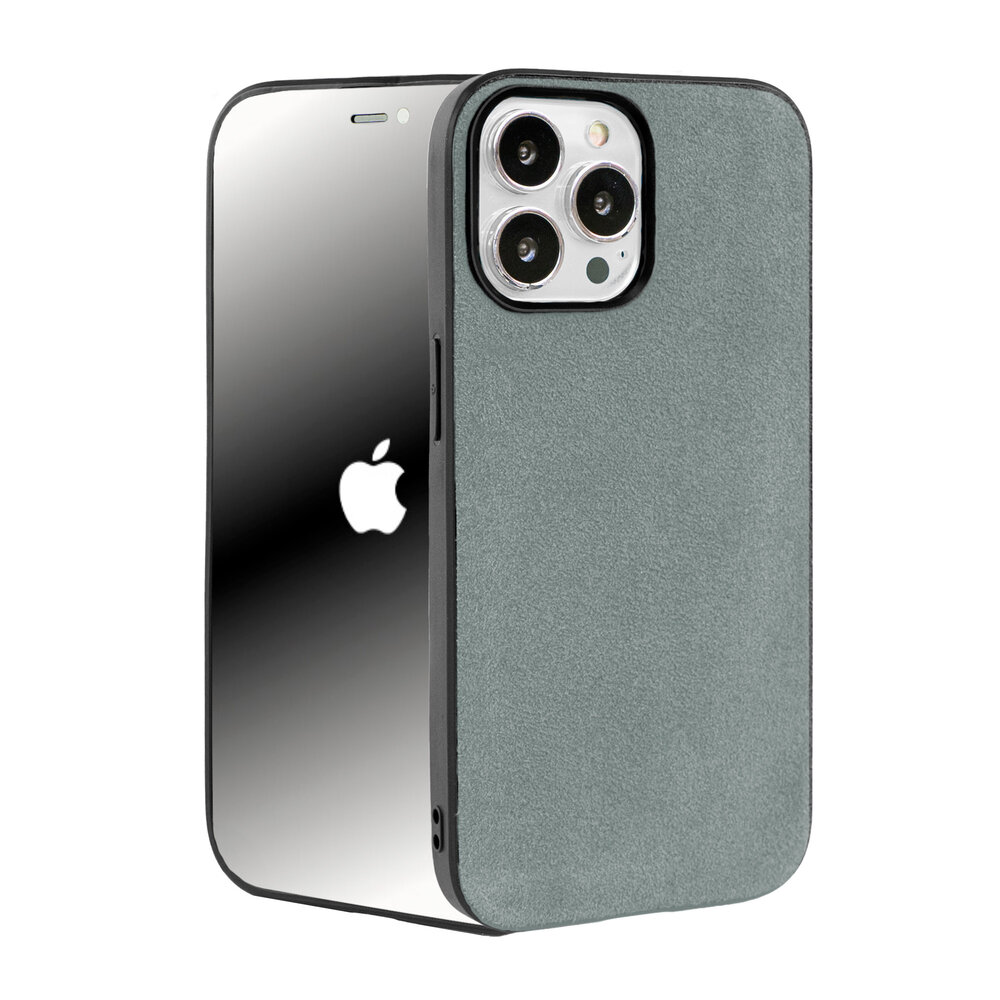 Coverzs Coverzs iPhone 15 Pro Max Alcantara & TPU MagSafe Hülle (Grau) Coverzs Coverzs iPhone 15 Pro Max Alcantara & TPU MagSafe Hülle (Grau)