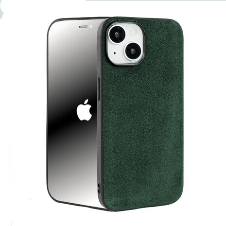 Coverzs Coverzs iPhone 14 Alcantara & TPU MagSafe Hülle (Dunkelgrün) Coverzs Coverzs iPhone 14 Alcantara & TPU MagSafe Hülle (Dunkelgrün)