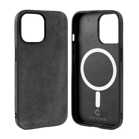 Coverzs Coverzs iPhone 13 Pro Alcantara & TPU MagSafe Hülle (Schwarz) Coverzs Coverzs iPhone 13 Pro Alcantara & TPU MagSafe Hülle (Schwarz)