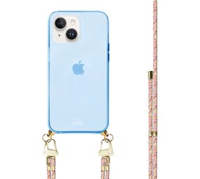 xoxo Wildhearts iPhone 15 Blau Hülle mit Rainbow Vibes Kordel xoxo Wildhearts iPhone 15 Blau Hülle mit Rainbow Vibes Kordel