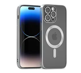 Coverzs MagSafe Hülle mit Kameraschutz iPhone 16 Pro (Silber)