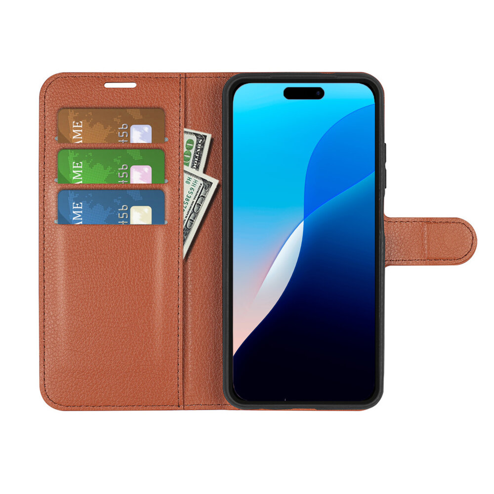 ShieldCase® ShieldCase Book Case iPhone 16 Plus (Braun) ShieldCase® ShieldCase Book Case iPhone 16 Plus (Braun)