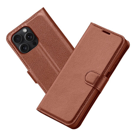 ShieldCase® ShieldCase Book Case iPhone 16 Pro (Braun)