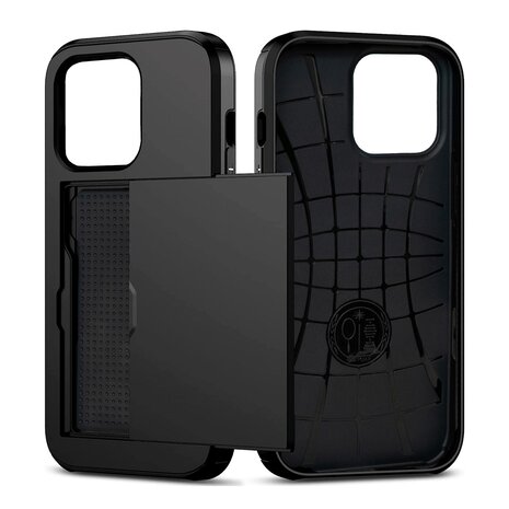 ShieldCase® ShieldCase Kartenfach Hülle mit Schieb iPhone 16 Pro (Schwarz) ShieldCase® ShieldCase Kartenfach Hülle mit Schieb iPhone 16 Pro (Schwarz)