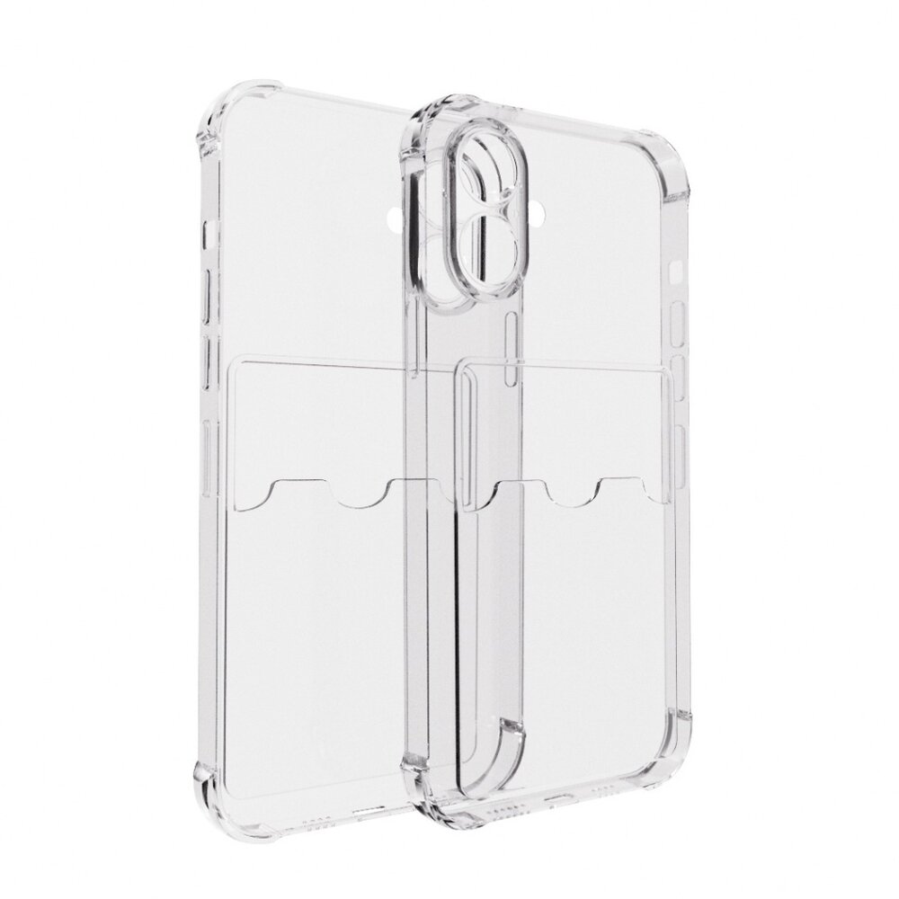 ShieldCase® ShieldCase Shock Case mit Kartenfach iPhone 16 (Transparent) ShieldCase® ShieldCase Shock Case mit Kartenfach iPhone 16 (Transparent)