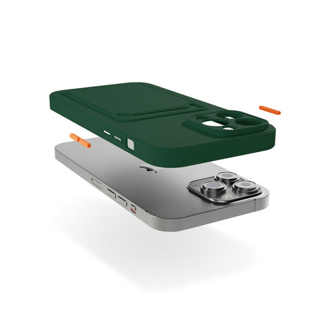 ShieldCase® ShieldCase Back Cover mit Kartenfach iPhone 16 Pro (Dunkelgrün) ShieldCase® ShieldCase Back Cover mit Kartenfach iPhone 16 Pro (Dunkelgrün)