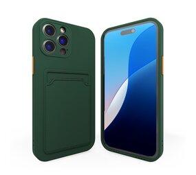 ShieldCase® Back Cover mit Kartenfach iPhone 16 Pro Max (Dunkelgrün)