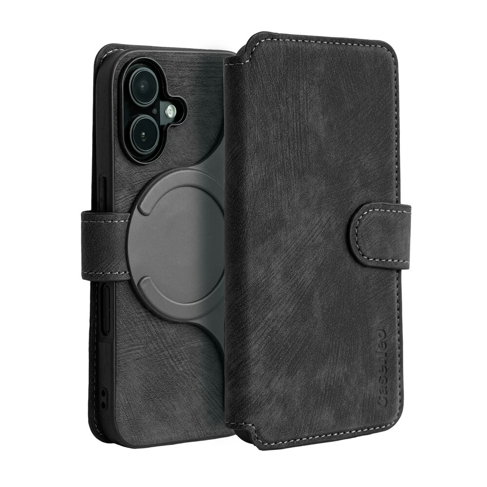 Coverzs Coverzs 2-in-1 MagSafe Book Case iPhone 16 (Schwarz) Coverzs Coverzs 2-in-1 MagSafe Book Case iPhone 16 (Schwarz)