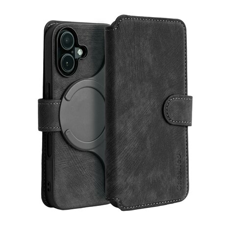 Coverzs Coverzs 2-in-1 MagSafe Book Case iPhone 16 (Schwarz) Coverzs Coverzs 2-in-1 MagSafe Book Case iPhone 16 (Schwarz)