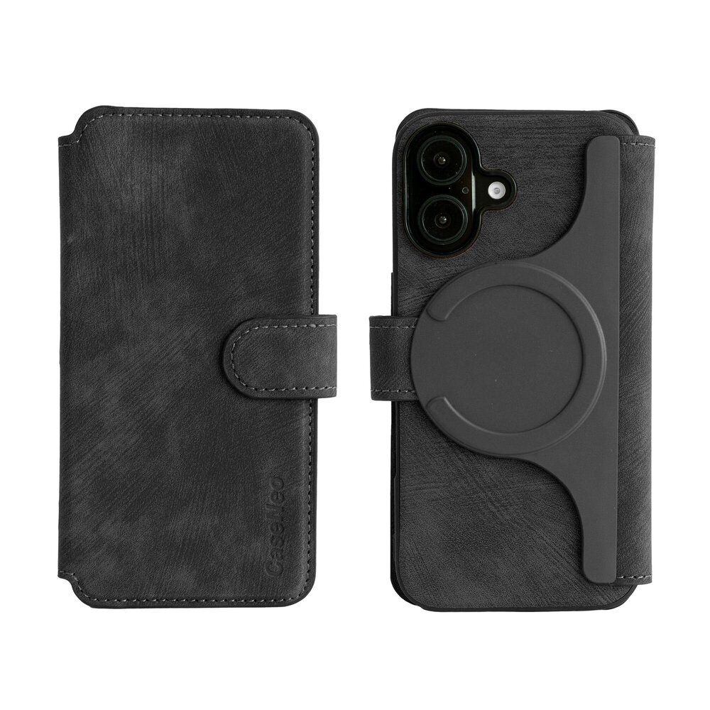 Coverzs Coverzs 2-in-1 MagSafe Book Case iPhone 16 (Schwarz) Coverzs Coverzs 2-in-1 MagSafe Book Case iPhone 16 (Schwarz)