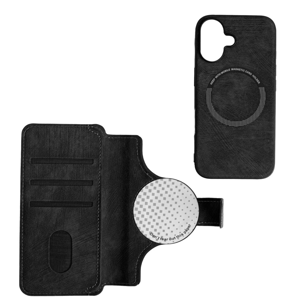Coverzs Coverzs 2-in-1 MagSafe Book Case iPhone 16 (Schwarz) Coverzs Coverzs 2-in-1 MagSafe Book Case iPhone 16 (Schwarz)