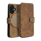 Coverzs Coverzs 2-in-1 MagSafe Book Case iPhone 16 Plus (Braun)