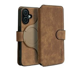 Coverzs 2-in-1 MagSafe Book Case iPhone 16 Plus (Braun) Coverzs 2-in-1 MagSafe Book Case iPhone 16 Plus (Braun)