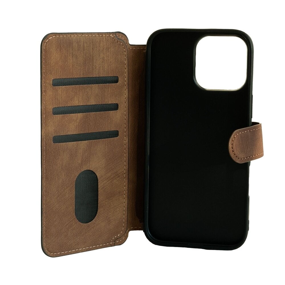 Coverzs Coverzs 2-in-1 MagSafe Book Case iPhone 16 Pro (Braun) Coverzs Coverzs 2-in-1 MagSafe Book Case iPhone 16 Pro (Braun)