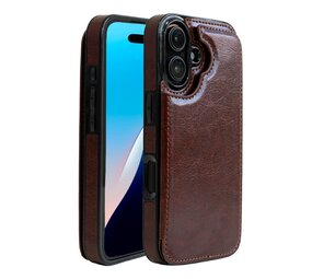 ShieldCase® Wallet Case iPhone 16 (Braun)