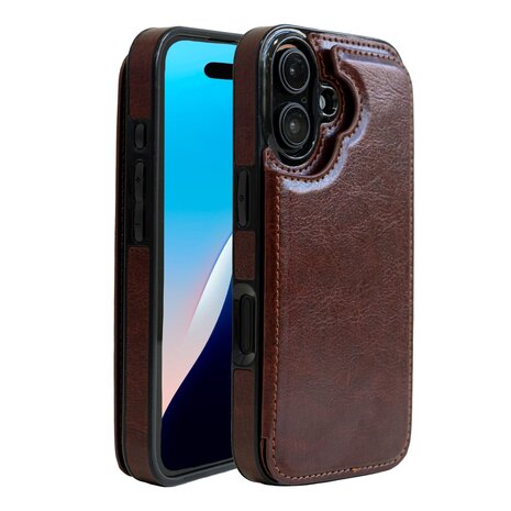 ShieldCase® ShieldCase Wallet Case iPhone 16 (Braun) ShieldCase® ShieldCase Wallet Case iPhone 16 (Braun)