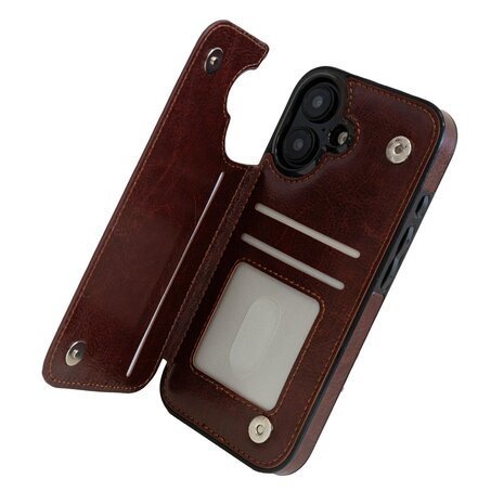 ShieldCase® ShieldCase Wallet Case iPhone 16 (Braun) ShieldCase® ShieldCase Wallet Case iPhone 16 (Braun)